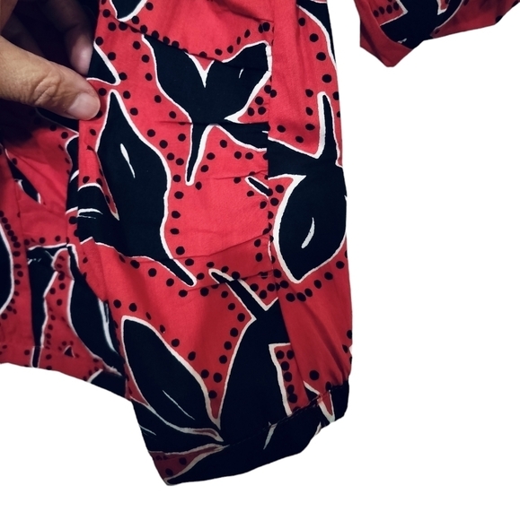 (1586) Walter Baker Fiona Print Short Sleeve Ruched Top Size Small - Picture 3 of 14